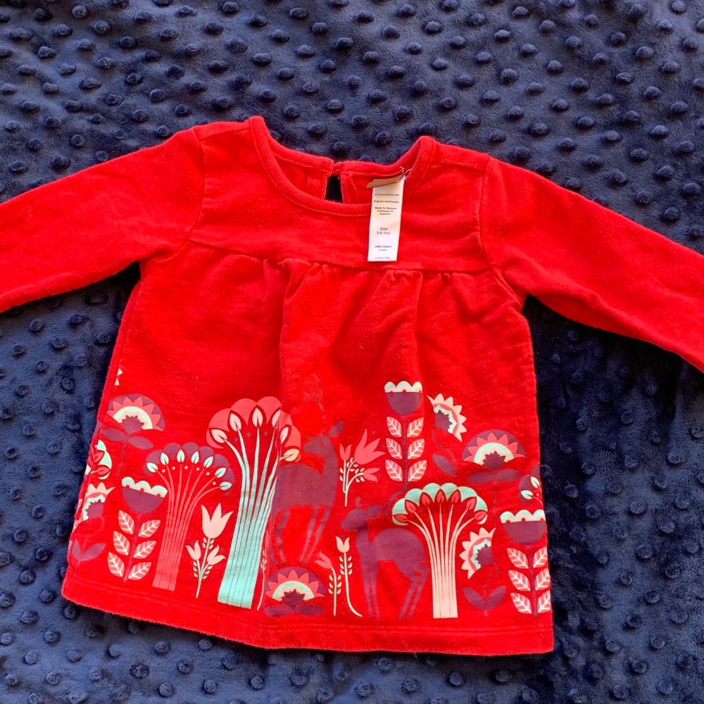 Tea brand  forest theme dress/shirt